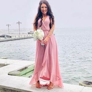 quartz bridesmaid dress